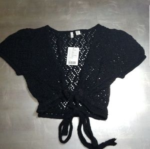Anthropologie by moth cropped beaded cardigan